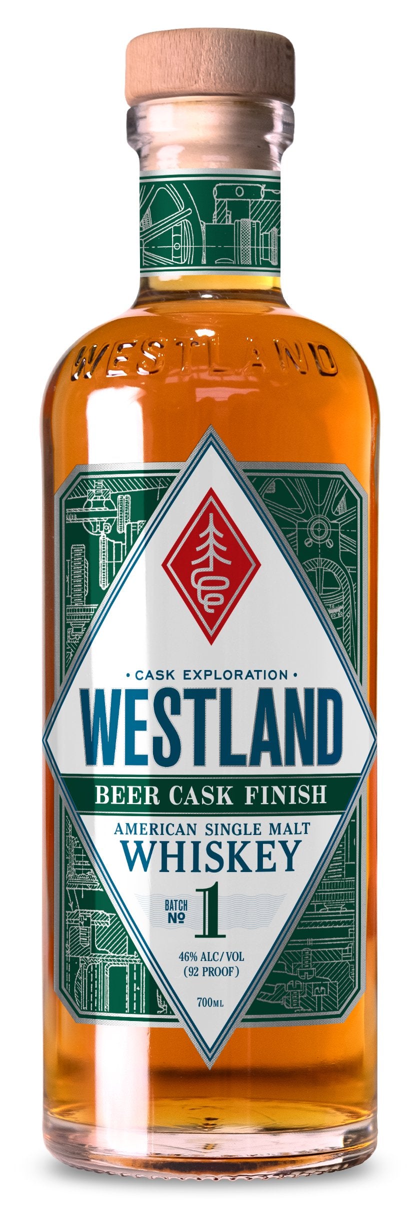 Westland Distillery Batch No.1 Beer Cask Finish American Single Malt Whiskey