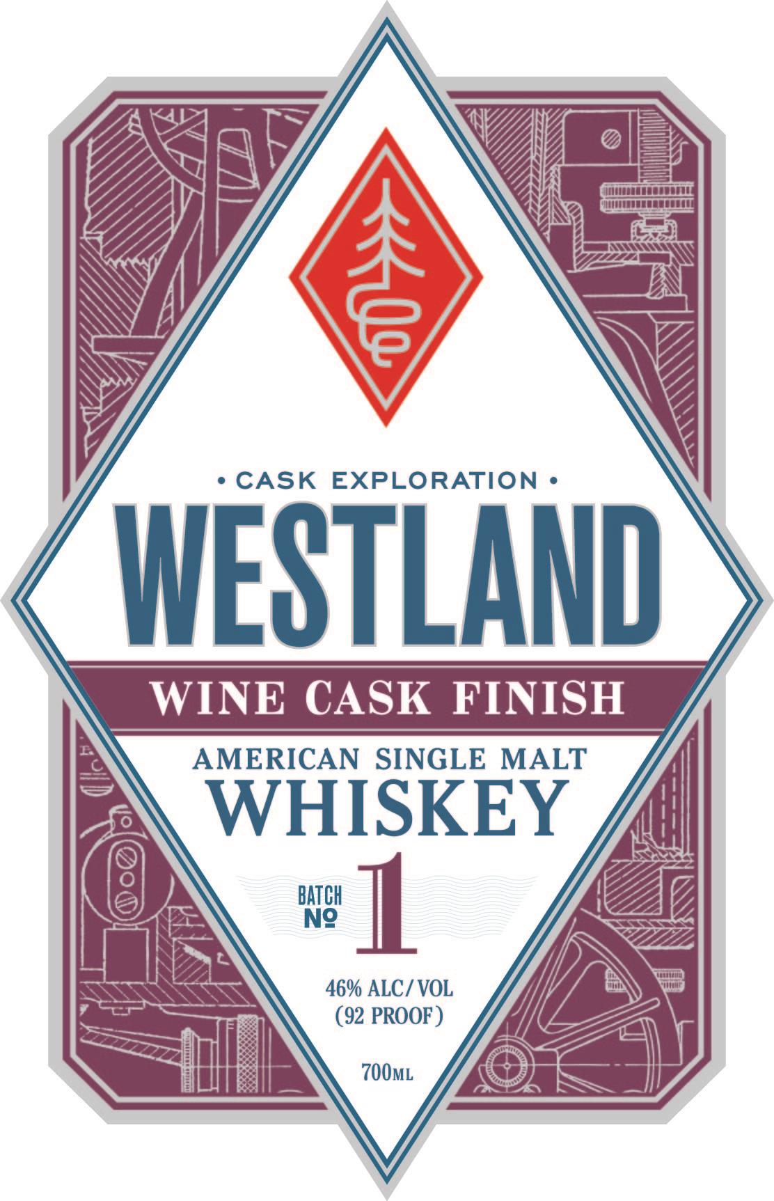 Westland Distillery Batch No.1 Cask Exploration Wine Cask Finish American Single Malt Whiskey