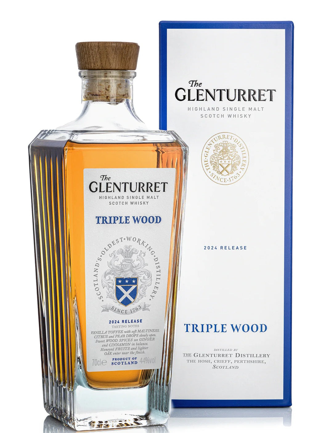 Glenturret 2024 Release Triple Wood Highland Single Malt Scotch Whisky