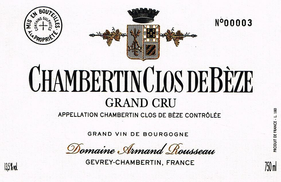 Domaine Rousseau Chambertin Clos De Bèze Grand Cru
