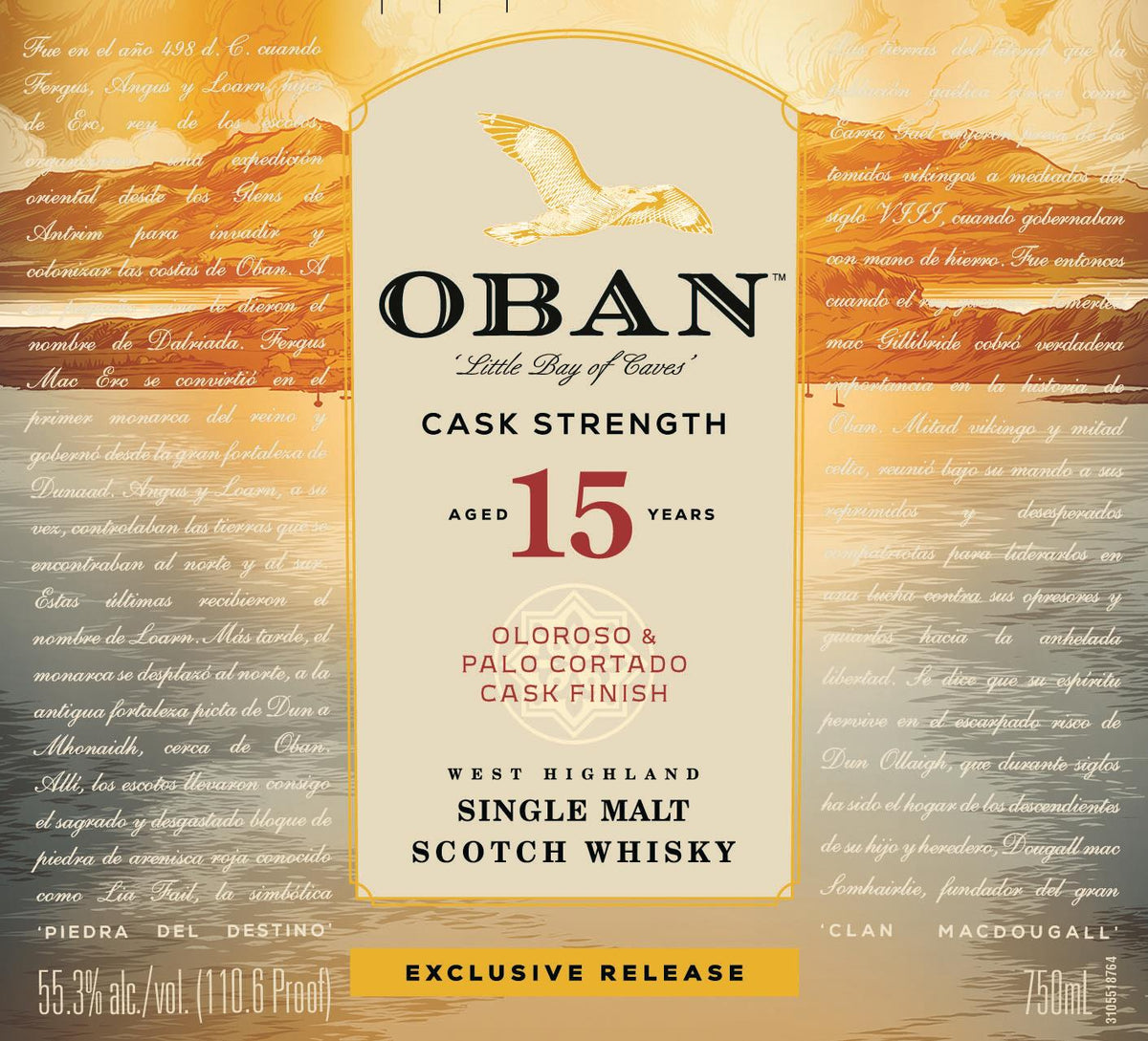 Oban 15 Years Old Oloroso & Palo Cortado Cask Finish Cask Strength Single Malt Scotch Whisky 110.6 Proof