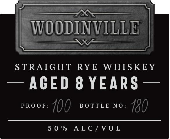 Woodinville Whiskey Co. 8 Years Old Straight Rye Whiskey 100 Proof