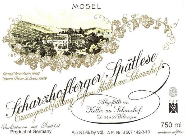 Egon Müller Scharzhofberger Riesling Spätlese