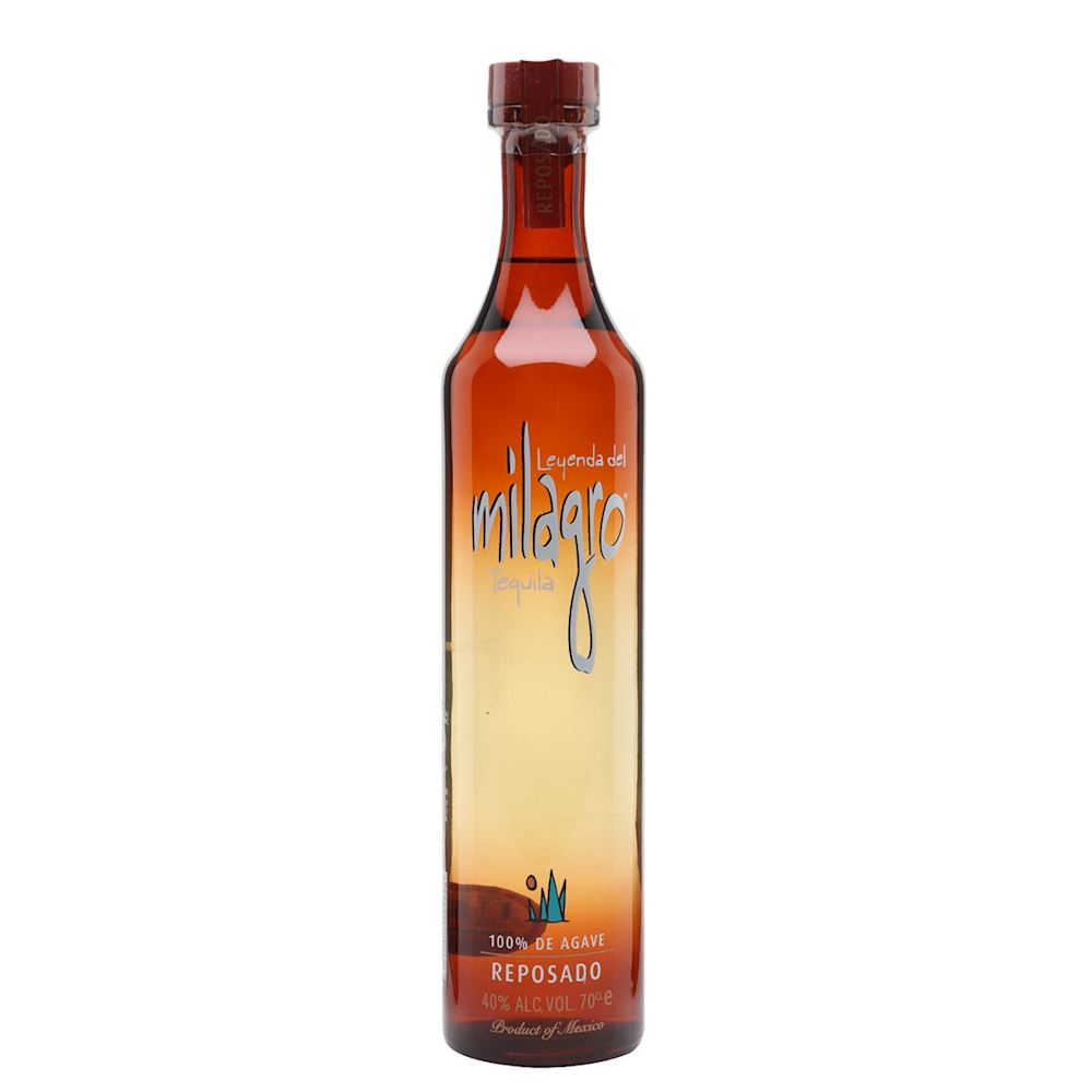 Milagro Reposado Tequila 100% de Agave (with Glassware)