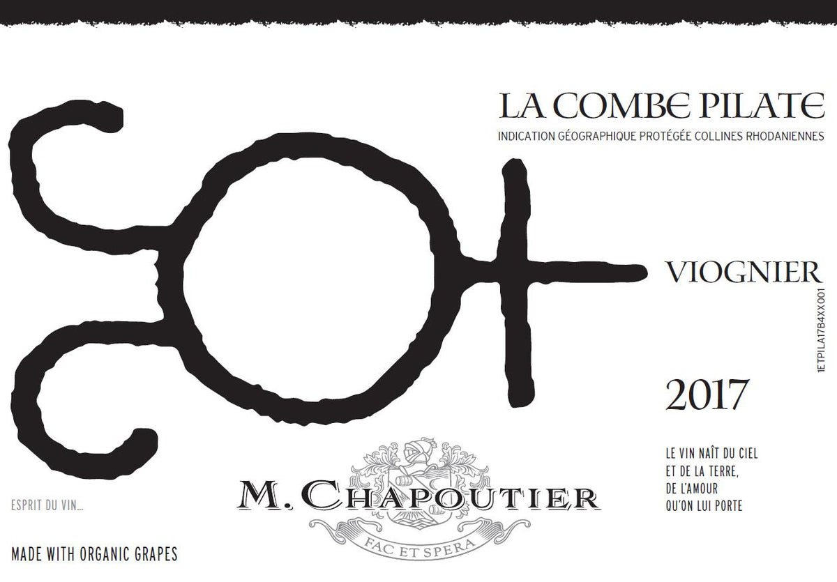 M. Chapoutier La Combe Pilate Rouge