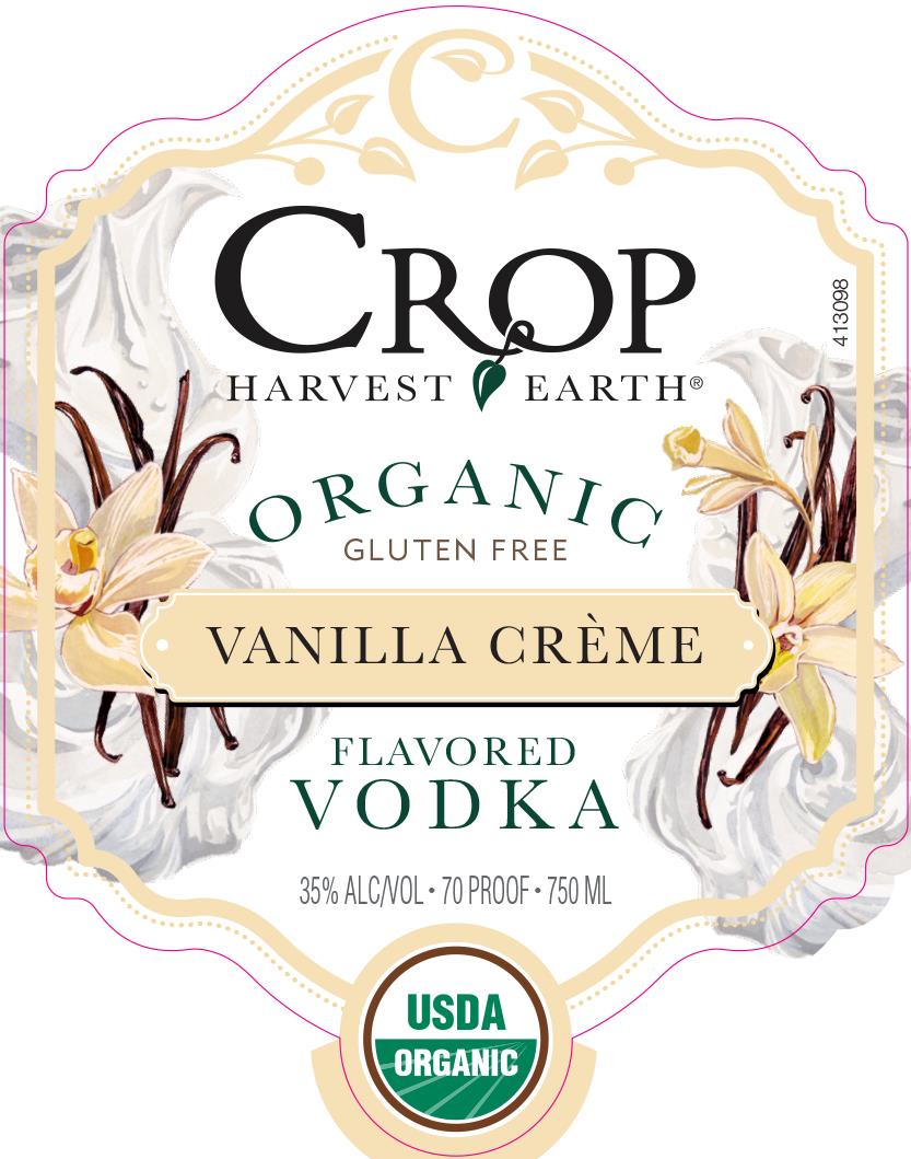 Crop Harvest Organic Vodka Vanilla Crème Flavored Vodka