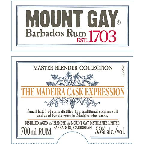 Mount Gay Master Blender Collection The Madeira Cask Expression Barbados Rum