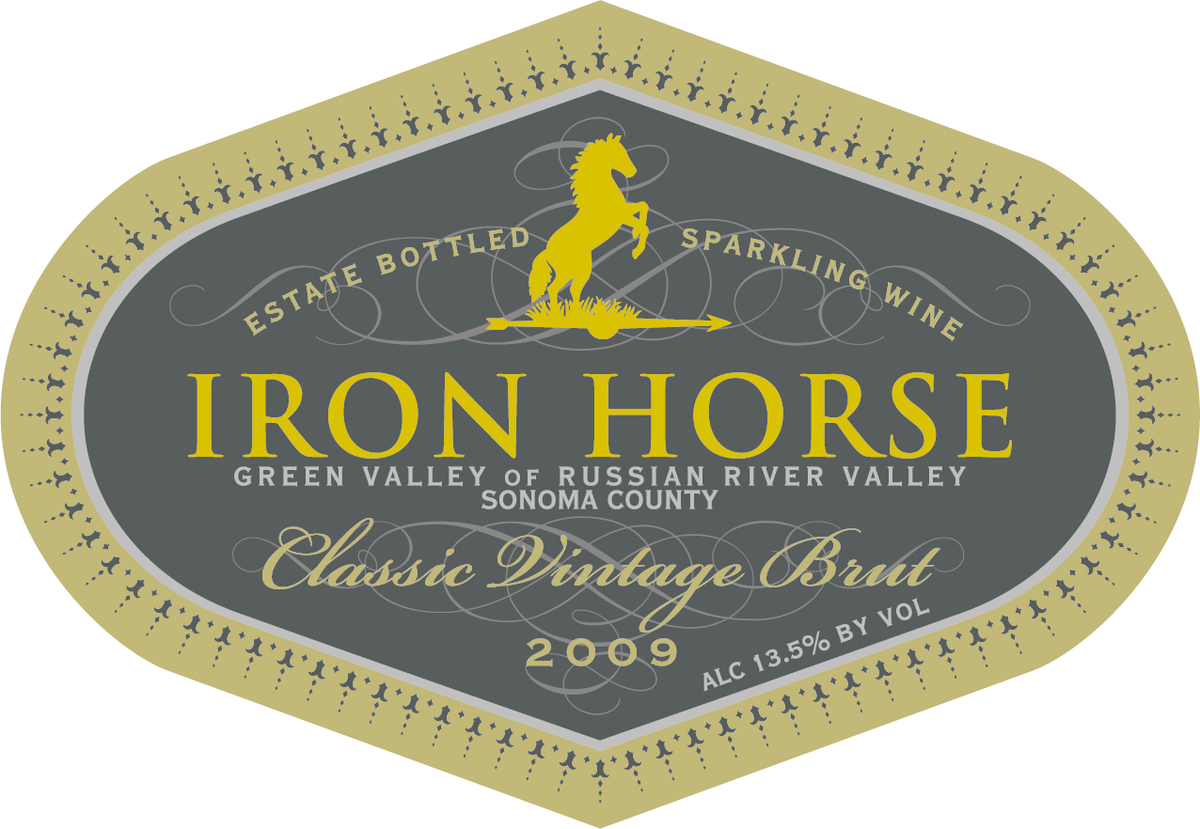 Iron Horse Vineyards Classic Vintage Brut Estate Bottled Green Valley of Russian River Valley