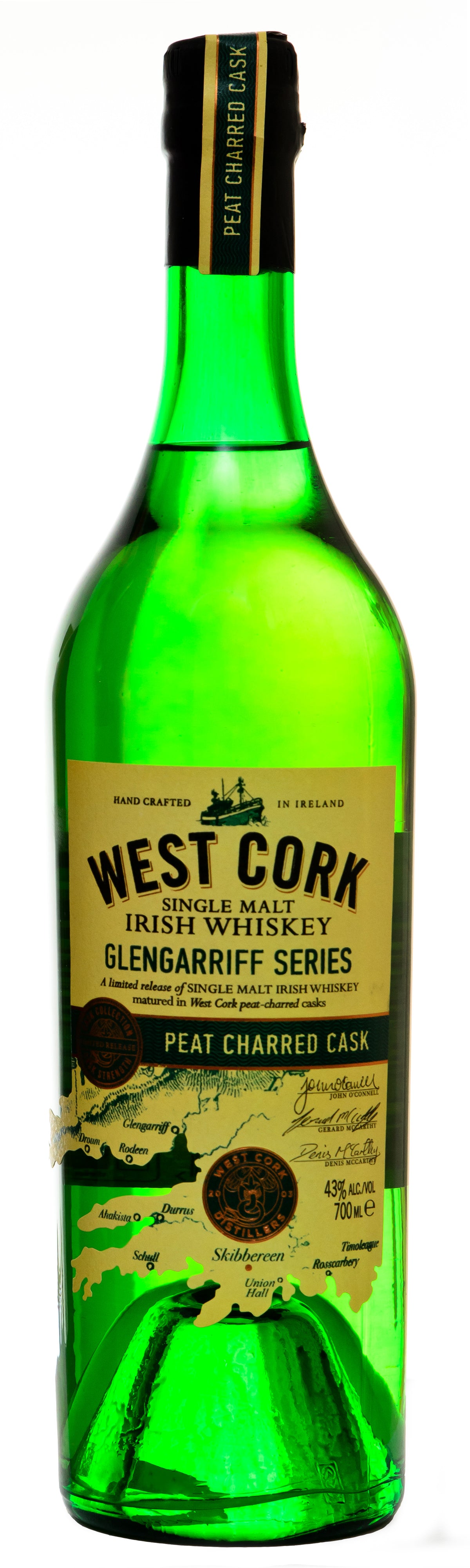 West Cork Glengarriff Series Peat Charred Cask Single Malt Irish Whiskey