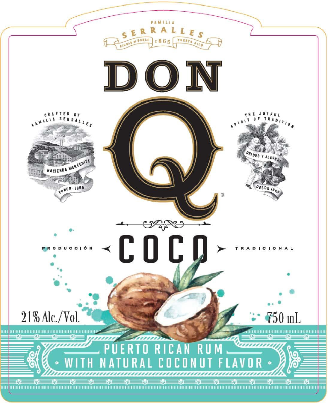 Don Q Coco Rum (with Glassware)