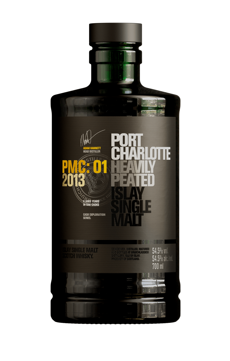 Bruichladdich Port Charlotte PMC: 01 2013 Heavily Peated Islay Single Malt Scotch Whiskey