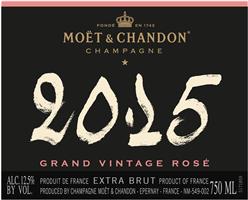 Moet & Chandon Champagne Extra Brut Grand Vintage Rosé