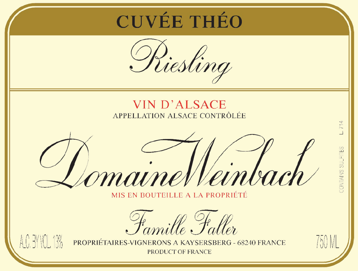 Domaine Weinbach Vin d'Alsace Riesling Cuvée Théo