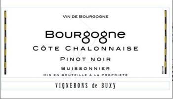 Cave de Buxy Bourgogne Côte Chalonnaise Pinot Noir Buissonnier