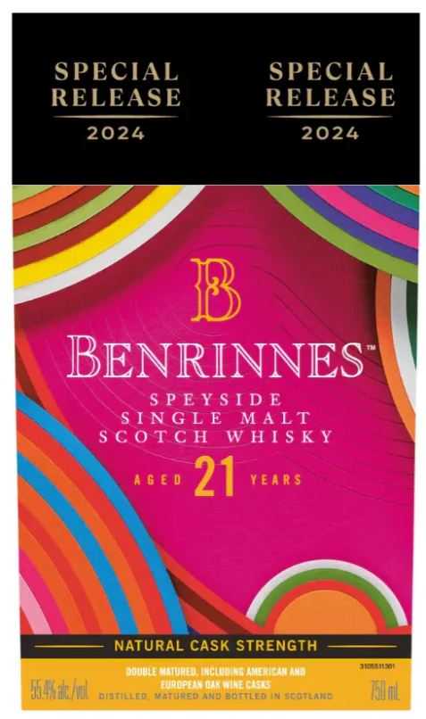 Benrinnes Special Release 2024 21 Years Old Natural Cask Strength Single Malt Scotch Whisky