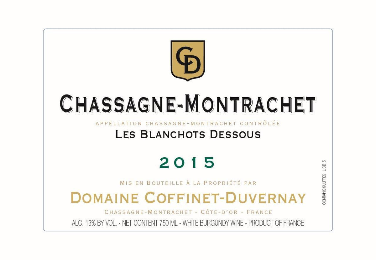 Domaine Coffinet-Duvernay Chassagne-Montrachet Les Blanchots Dessous