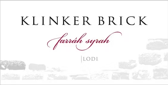 Klinker Brick Syrah Farráh Lodi