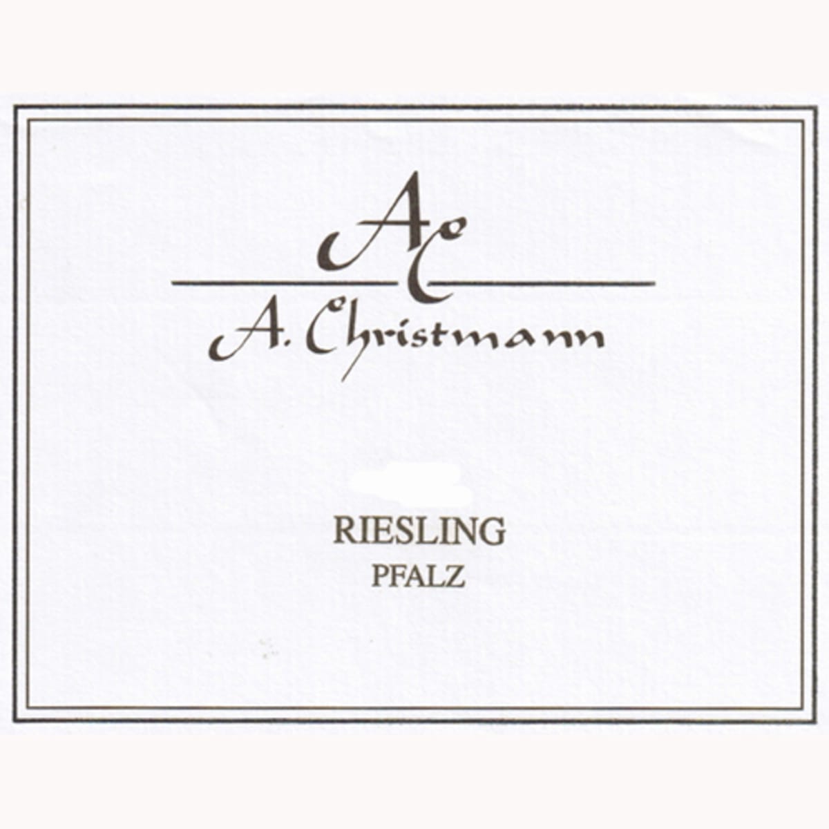 A. Christmann Pfalz Riesling