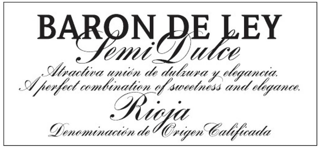 Barón De Ley Blanco Semi Sweet