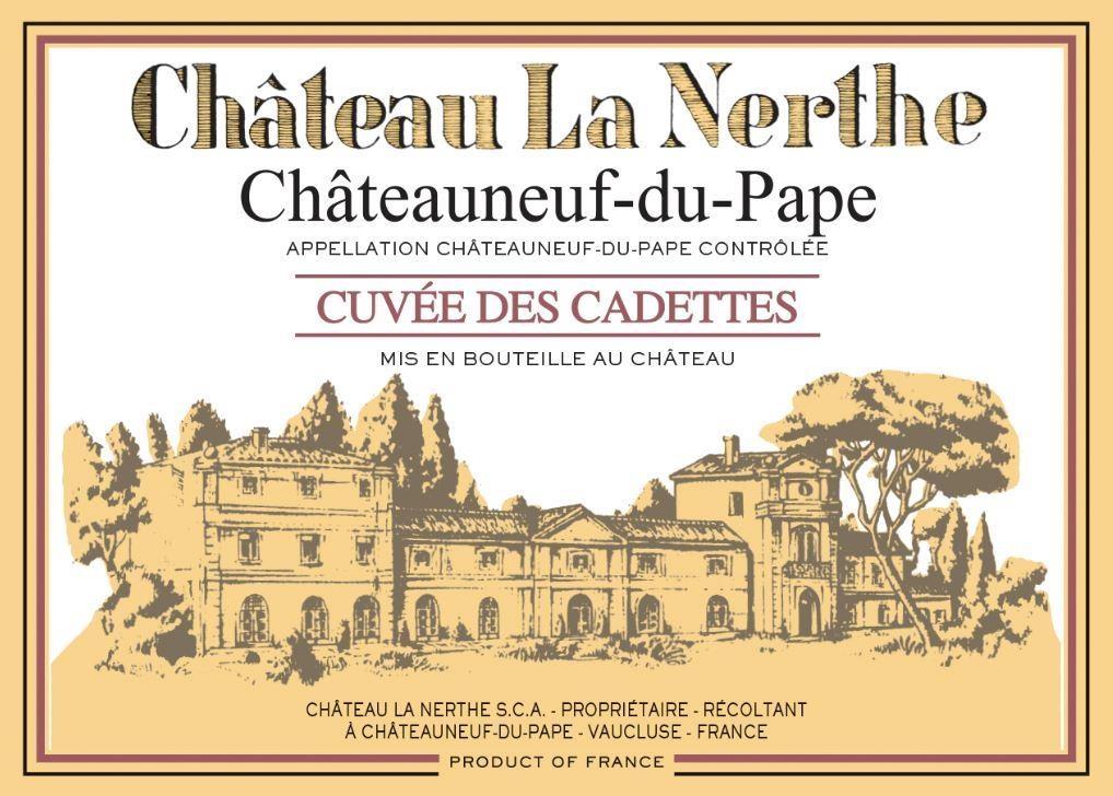 Château La Nerthe Chateauneuf-du-Pape Cuvée des Cadettes