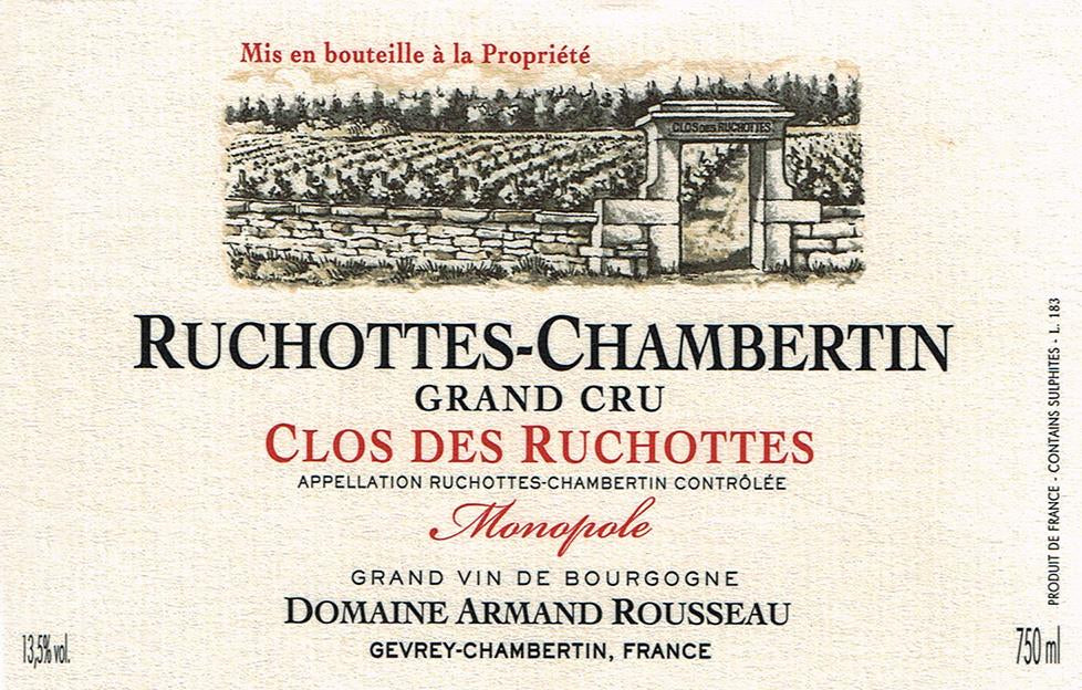 Domaine Rousseau Ruchottes-Chambertin Grand Cru Clos Des Ruchottes Monopole