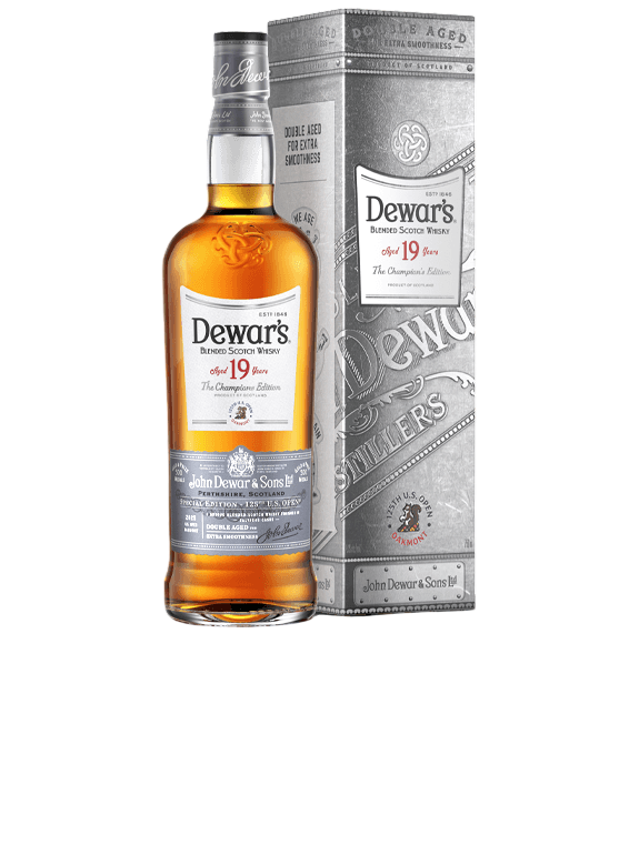 Dewar's 2025 Release 19 Year Old 125th U.S. Open Blended Scotch Whisky The Champion's Edition 86 Proof