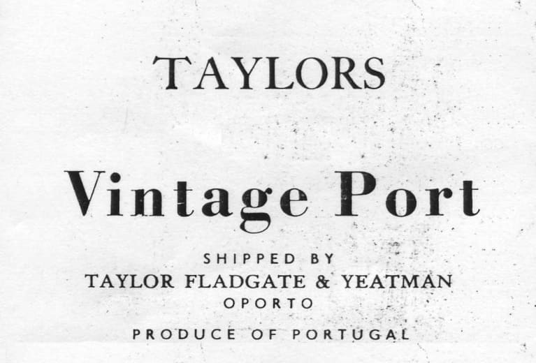 Taylor Fladgate Vintage Porto