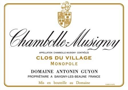 Domaine Antonin Guyon Chambolle-Musigny Clos du Village Monopole