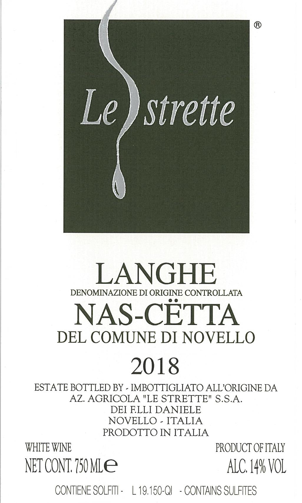 Le Strette Nas-Cetta del Comune di Novello Langhe