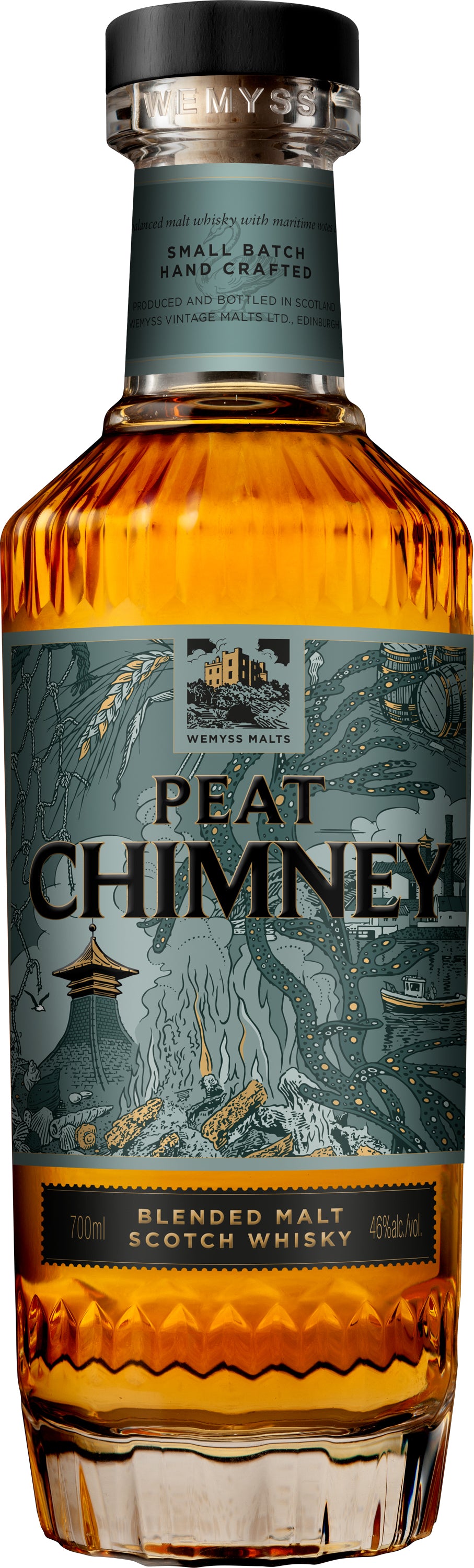 Wemyss Malts Peat Chimney Non-Chill Filtered Blended Malt Scotch Whisky