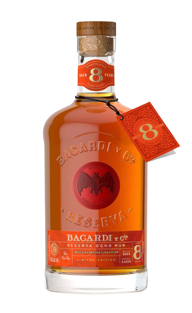 Bacardí Cask Finish Series 8 Years Old Sevillian Orange Cask Finish Reserva Ocho Rum