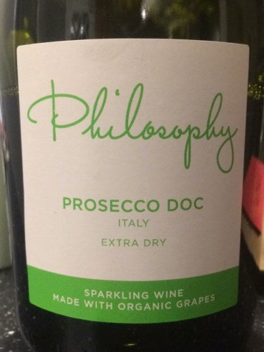 PHILOSOPHY PROSECCO DOC EXTRA DRY ORGANIC VEGAN ITALY 750ML