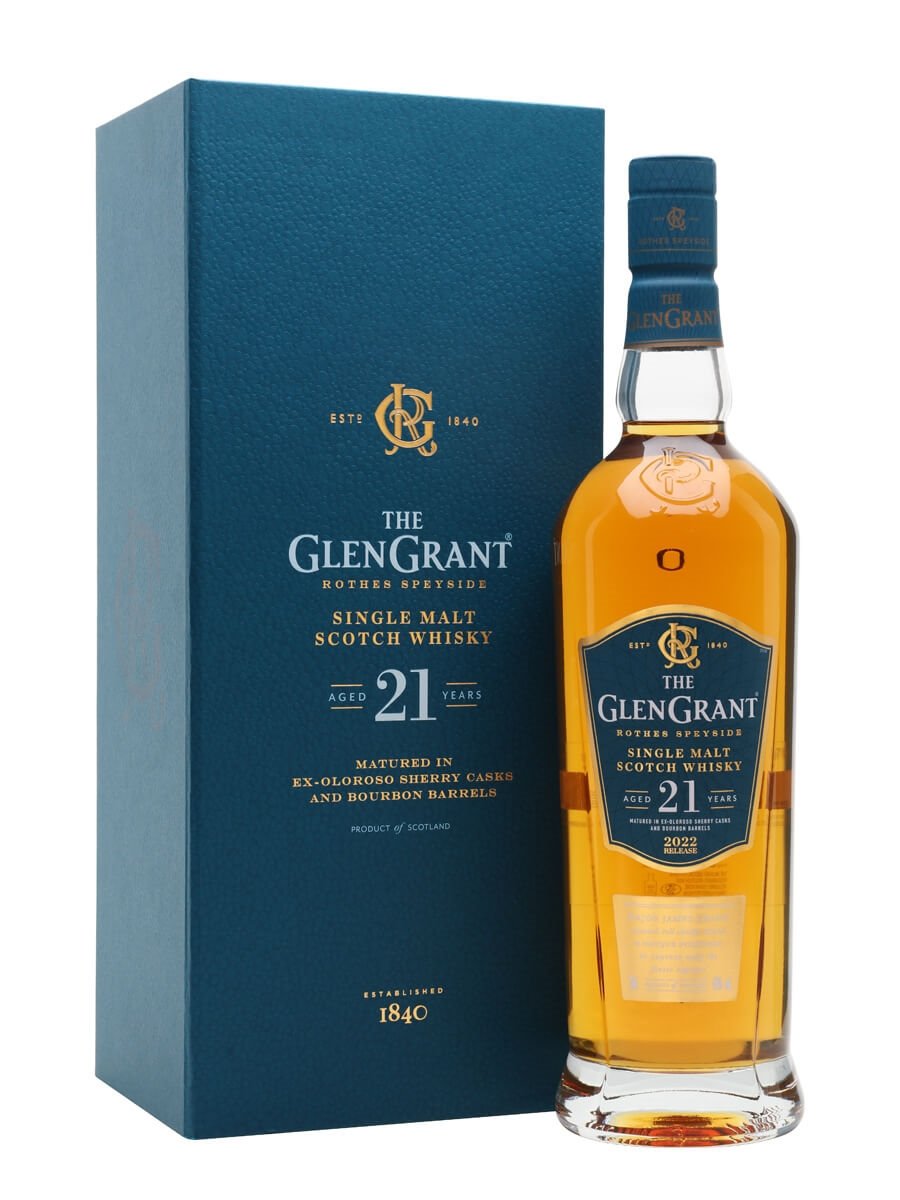 Glen Grant 2022 Release 21 Years Old Single Malt Scotch Whiskey 92 Proof