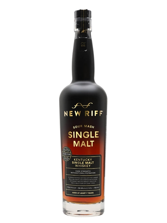 NEW RIFF 7YR SINGLE MALT KY WKY 750ML