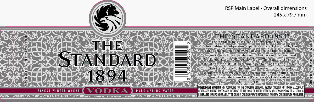 The Standard 1894 Vodka