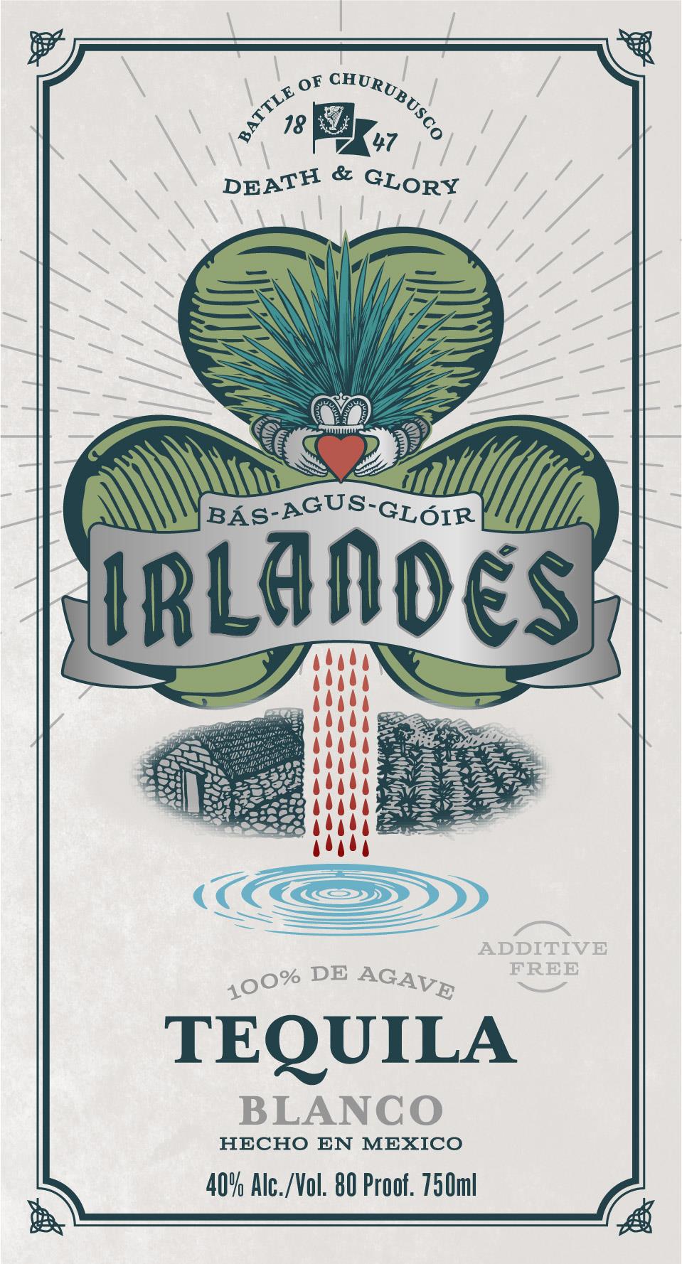 Irlandés Tequila Blanco Tequila 100% De Agave