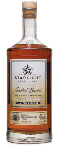 Starlight Distillery Limited Release 5 Years Old Toasted Barrel Indiana Straight Boubon Whiskey 106 Proof