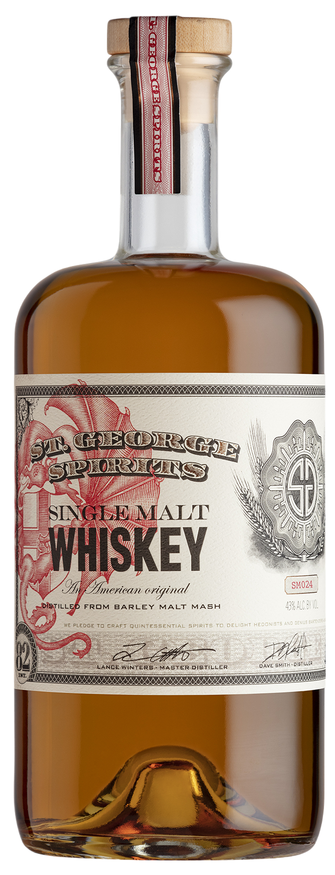 St. George Spirits Single Malt Whiskey Lot 24