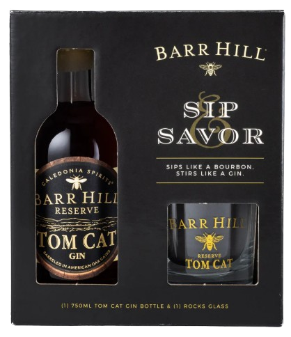 Barr Hill Reserve Tom Cat Barrel Aged Gin (w/ Glassware)