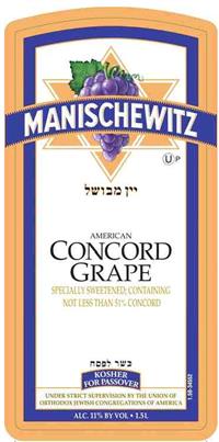 Manischewitz Concord Grape Kosher For Passover