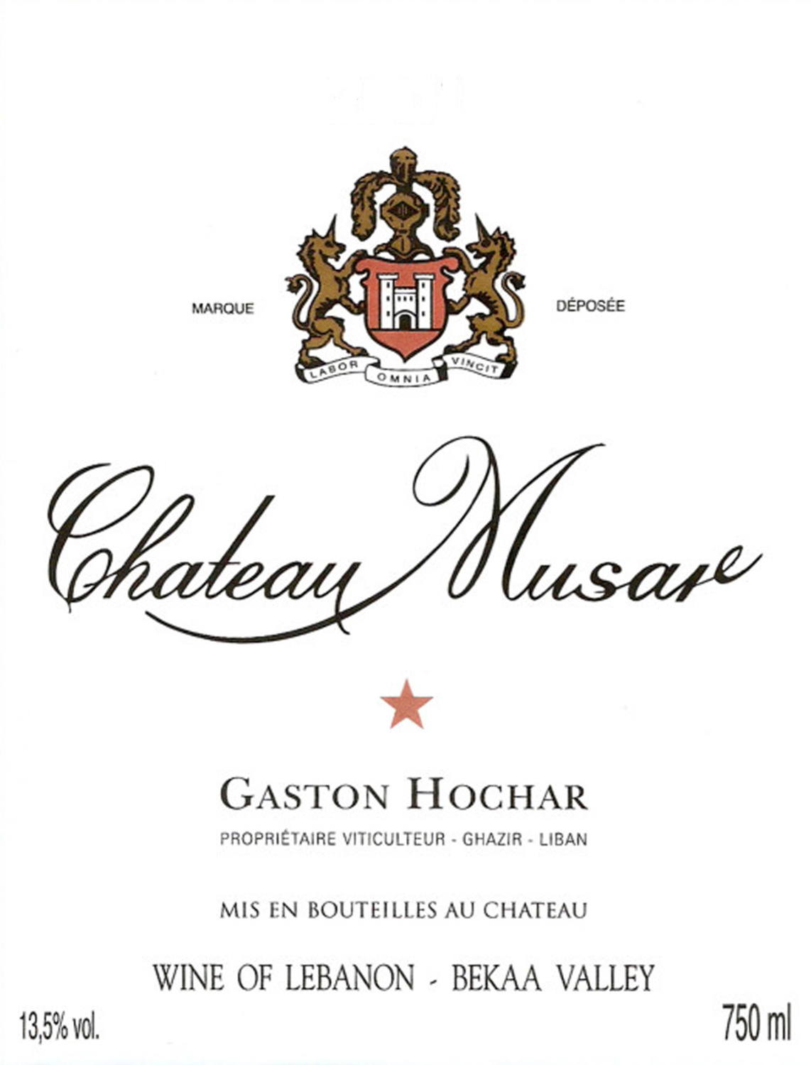 Château Musar Bekaa Valley Red