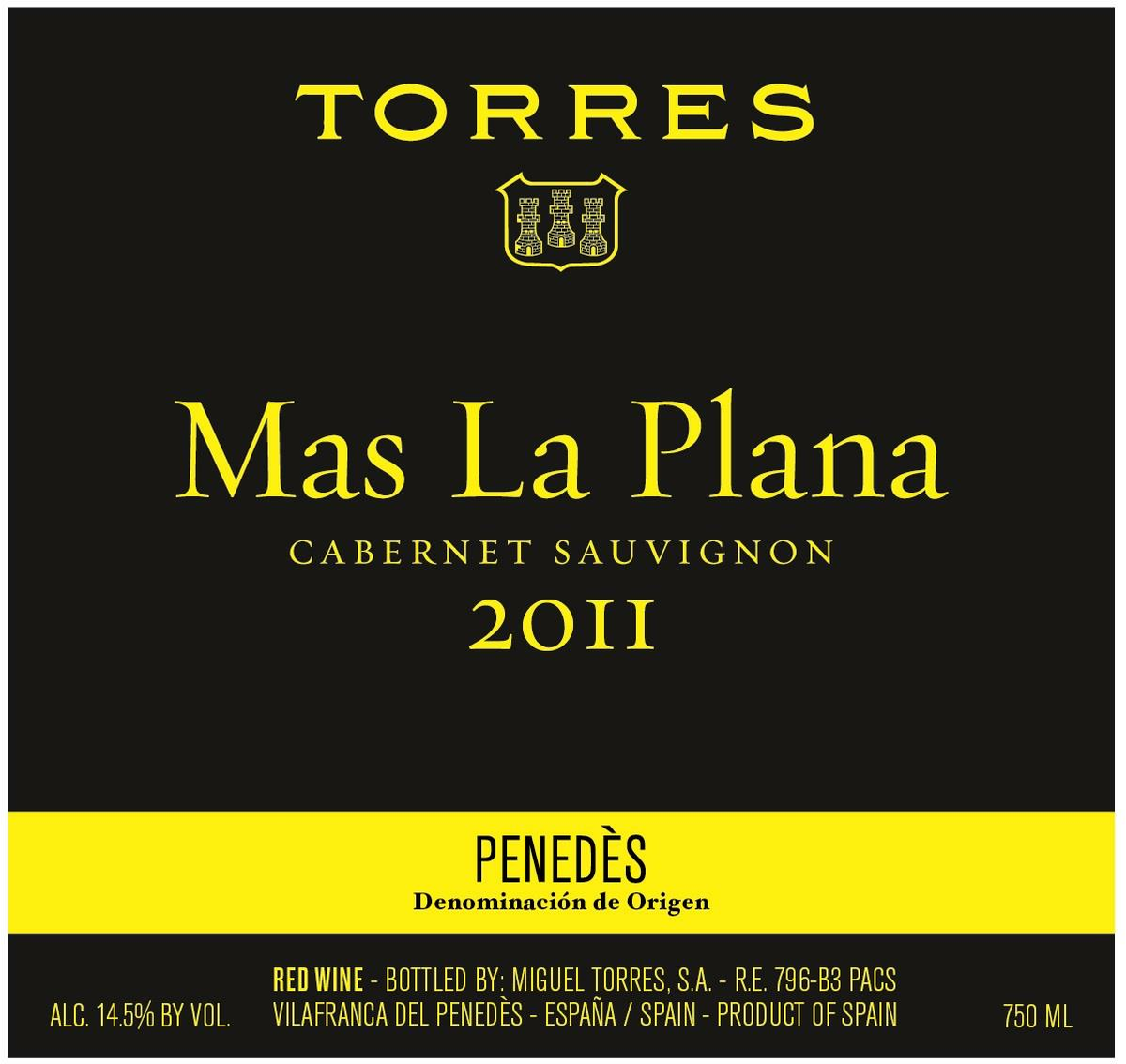 Familia Torres Mas La Plana Cabernet Sauvignon DO Penedes