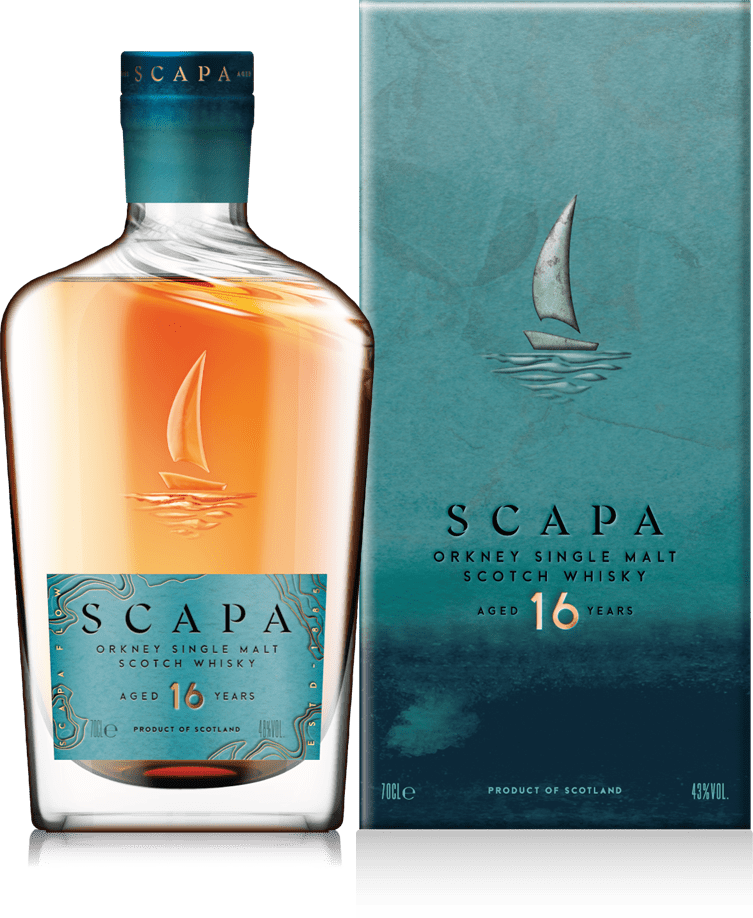 Scapa 16 Years Old Orkney Single Malt Scotch Whisky 96 Proof