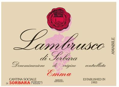 Cantina di Carpi e Sorbara Emma Lambrusco di Sorbara