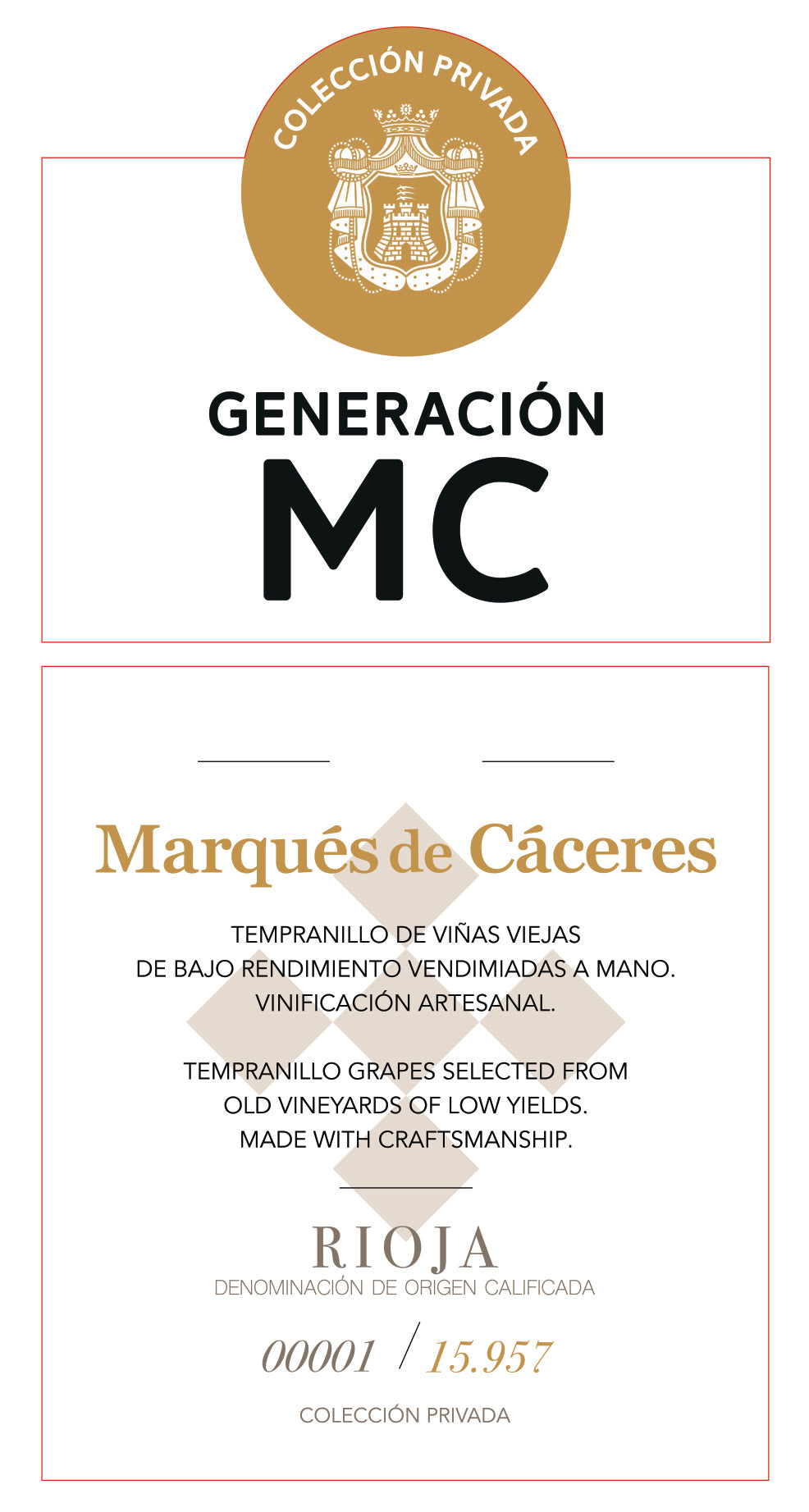 Marqués de Cáceres Generacion MC Rioja DOCa