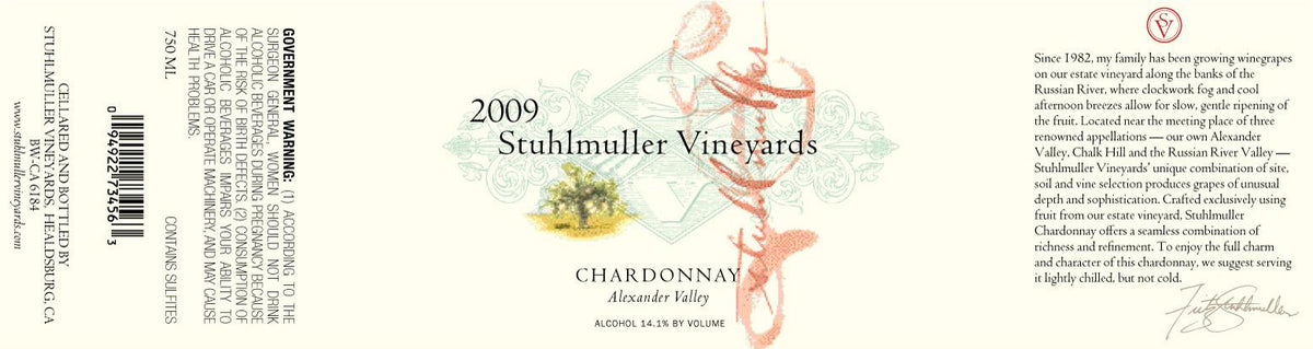 Stuhlmuller Vineyards Estate Chardonnay Alexander Valley