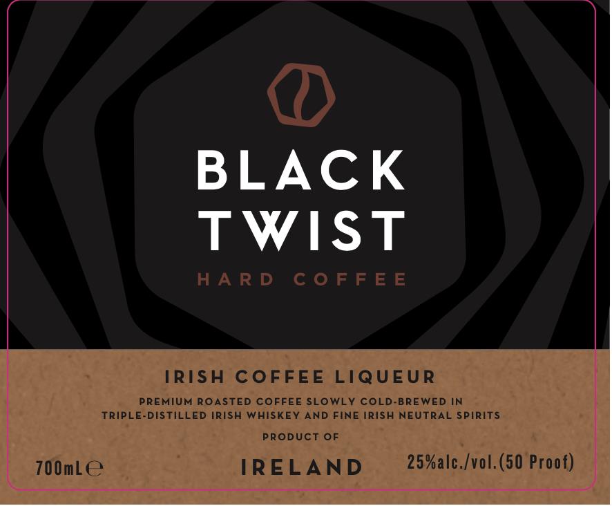 Black Twist Hard Coffee Irish Coffee Liqueur
