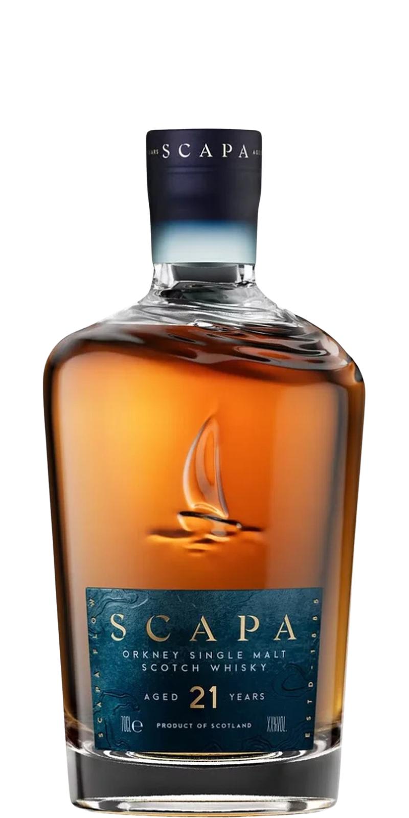 Scapa 21 Year Old Orkney Single Malt Scotch Whisky 105.8 Proof