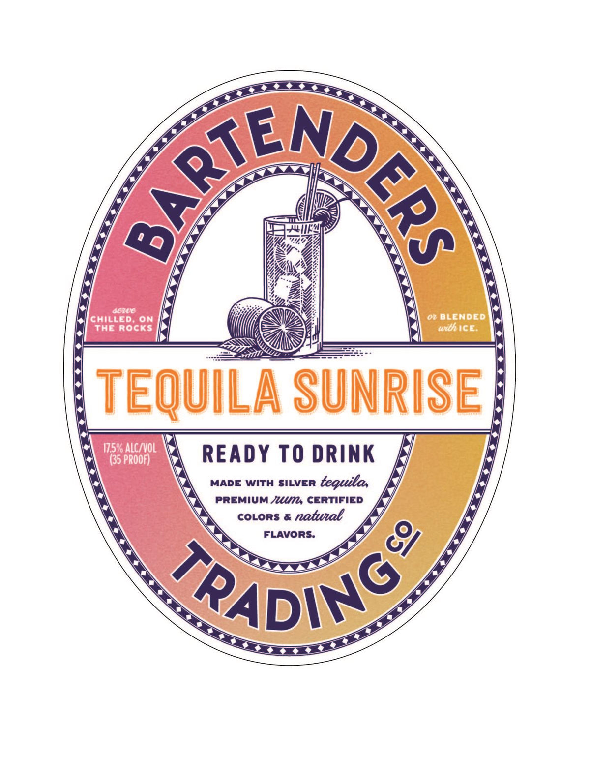 Bartenders Trading Co Tequila Sunrise