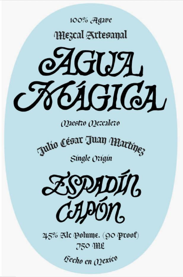 Agua Mágica Espadin Capon Maestro Mezcalero 100% Agave Mezcal Artesanal